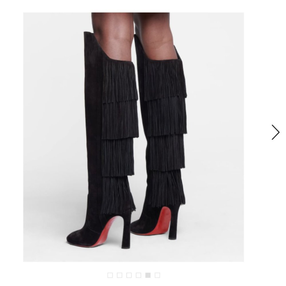 NEW Christian Louboutin Boot Lionne Suede Boot - Picture 1 of 13